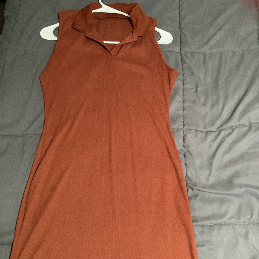 Rust color dress